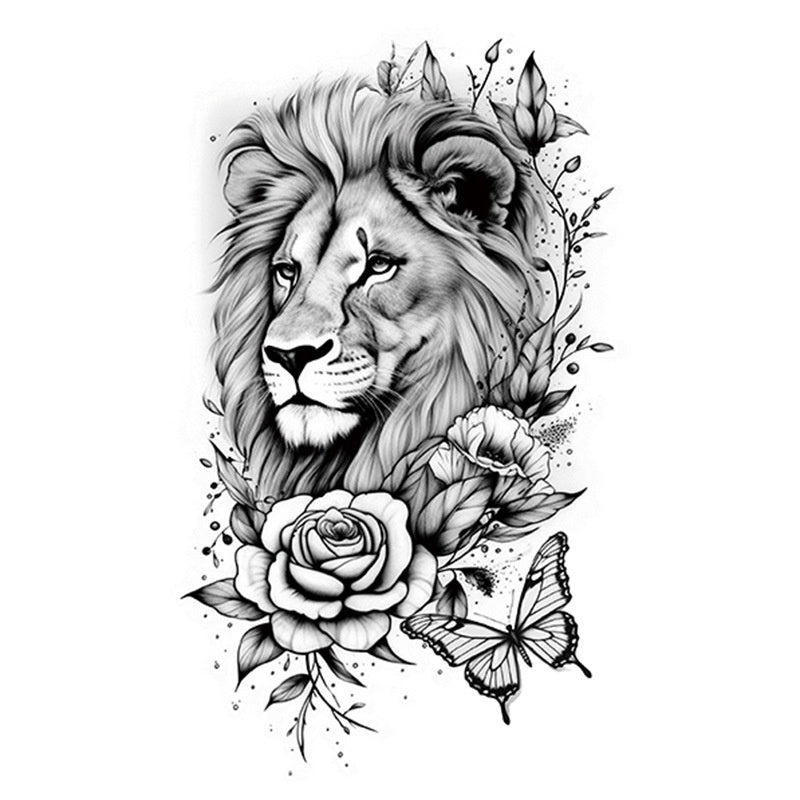 Hot Sale Flower Butterfly Large Pattern Flower Arm Tattoo Sticker BUY 1 GET 2