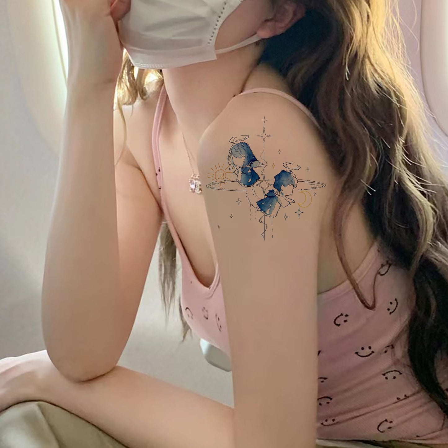 Beautiful Twelve Constellation Suit Good-looking Ins Color Tattoo Sticker BUY 1 GET 3