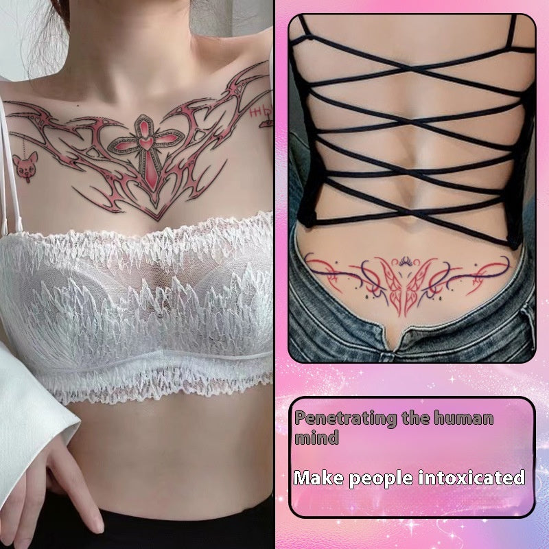 Tattoo Sticker Private Waist And Abdomen Waterproof Women's Long-lasting BUY 1 GET 2