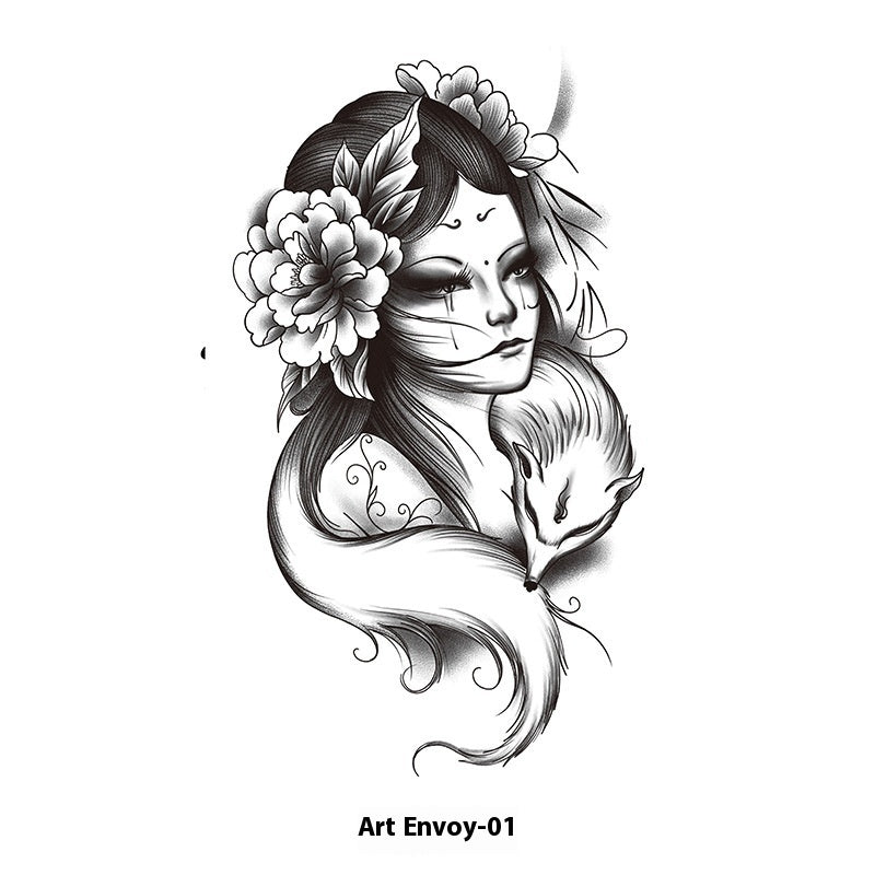 Herbal Waterproof And Durable Tattoo Text Tattoo Stickers BUY 1 GET 2