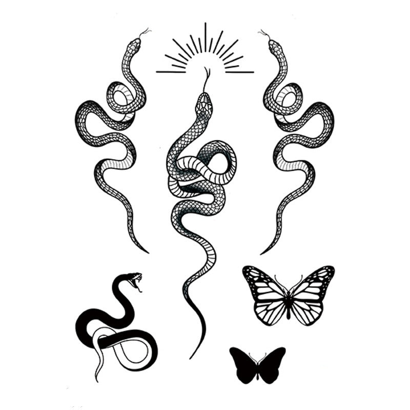 Hot Sale Flower Butterfly Large Pattern Flower Arm Tattoo Sticker BUY 1 GET 2