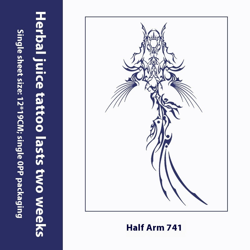 Herbal Tattoo Sticker Dark Flower Arm Juice BUY 1 GET 2