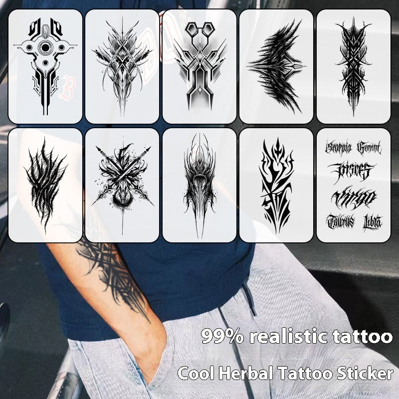 Cool Mecha Tattoo Pattern Waterproof And Durable Non-reflective BUY 1 GET 2