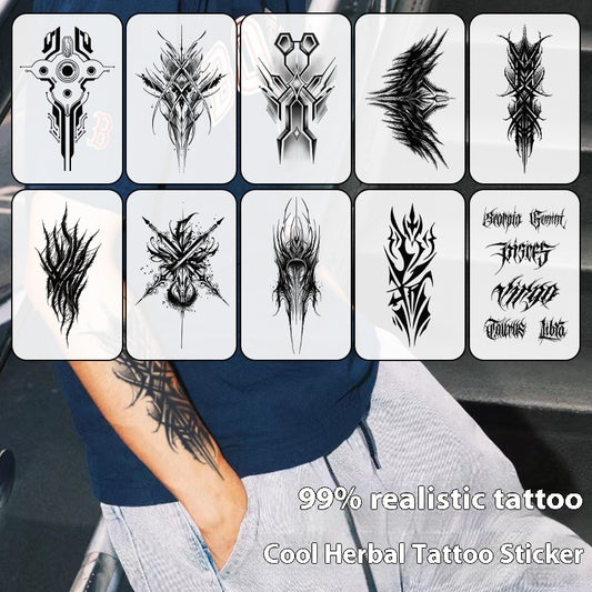 Cool Mecha Tattoo Pattern Waterproof And Durable Non-reflective BUY 1 GET 2