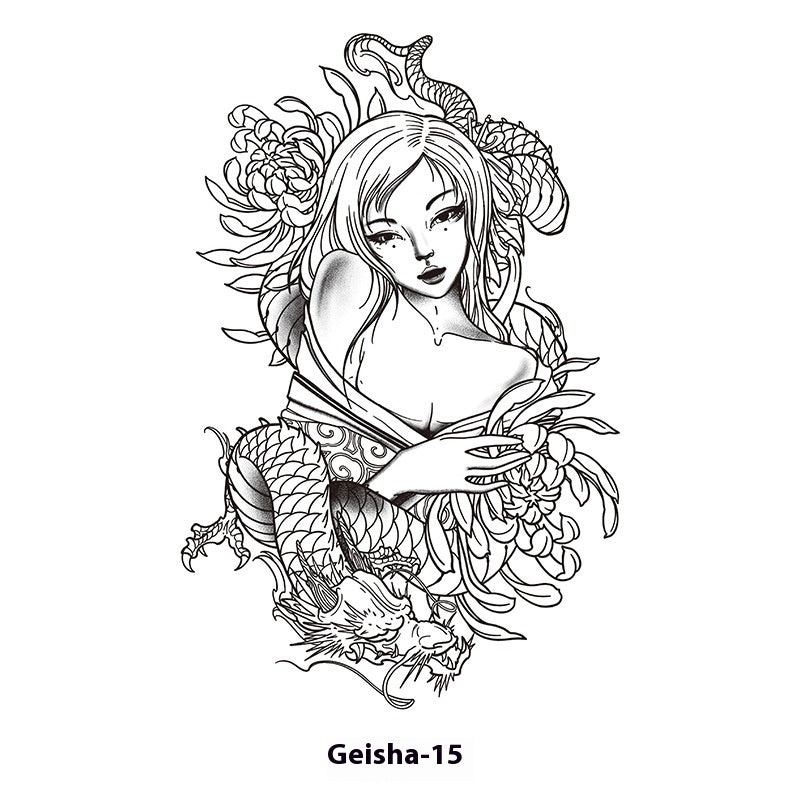 Herbal Waterproof And Durable Tattoo Text Tattoo Stickers BUY 1 GET 2