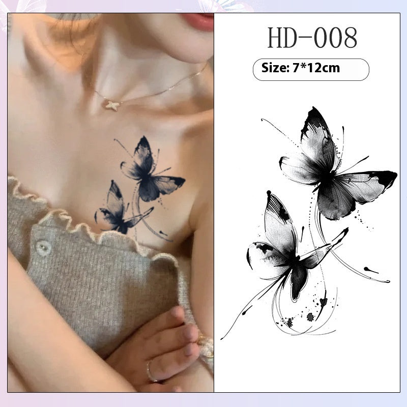 High-grade Butterfly Herbal Juice Tattoo Sticker BUY 1 GET 2