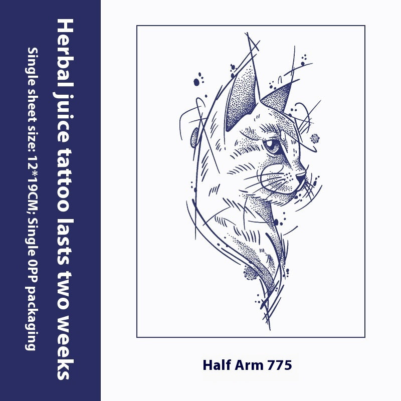 Herbal Tattoo Sticker Dark Flower Arm Juice BUY 1 GET 2