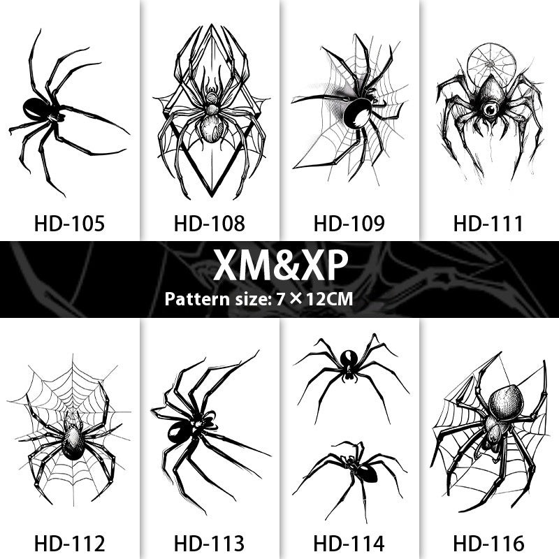 Spider Strange Talk Domineering Herbal Juice Tattoo Sticker Good-looking Sexy BUY 1 GET 2