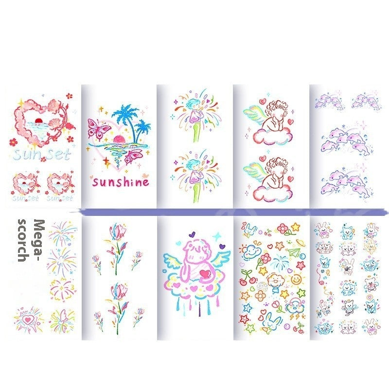 Waterproof And Durable Colorized Butterfly Tattoo Sticker  BUY 1 GET 3
