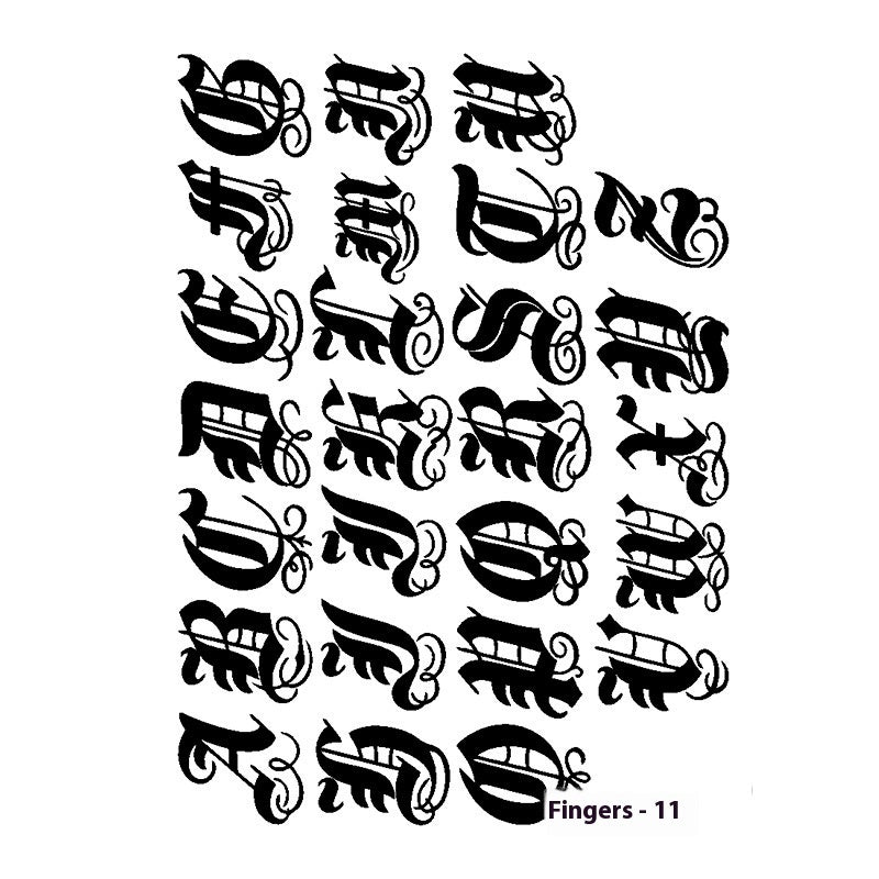 Herbal Juice Tattoo Sticker Sweat-proof Non-reflective Finger Niche Stickers BUY 1 GET 2