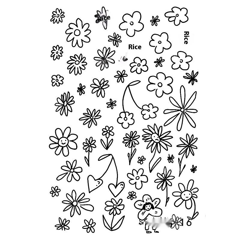 Herbal Juice Tattoo Sticker Sweat-proof Non-reflective Finger Niche Stickers BUY 1 GET 2