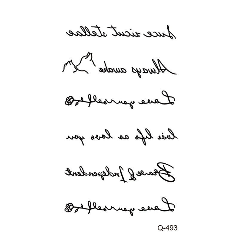 Waterproof Tattoo Sticker Set Any Combination BUY 1 GET 3