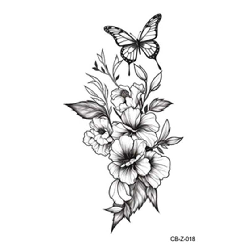 European And American Style Herbal Juice Tattoo Sticker Half Sleeve Semi-permanent BUY 1 GET 2