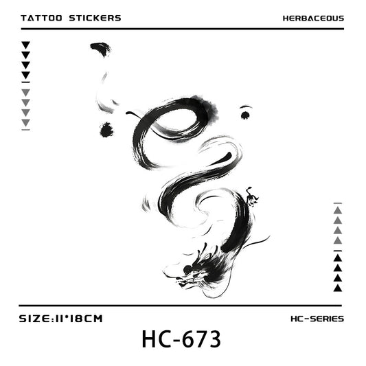 Ink Dragon Long Lasting Waterproof Tattoo Sticker Men BUY 1 GET 2