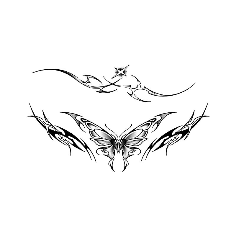 Fruit Juice Herbal Tattoo Sticker Female Waterproof And Durable Arm Clavicle BUY 1 GET 2