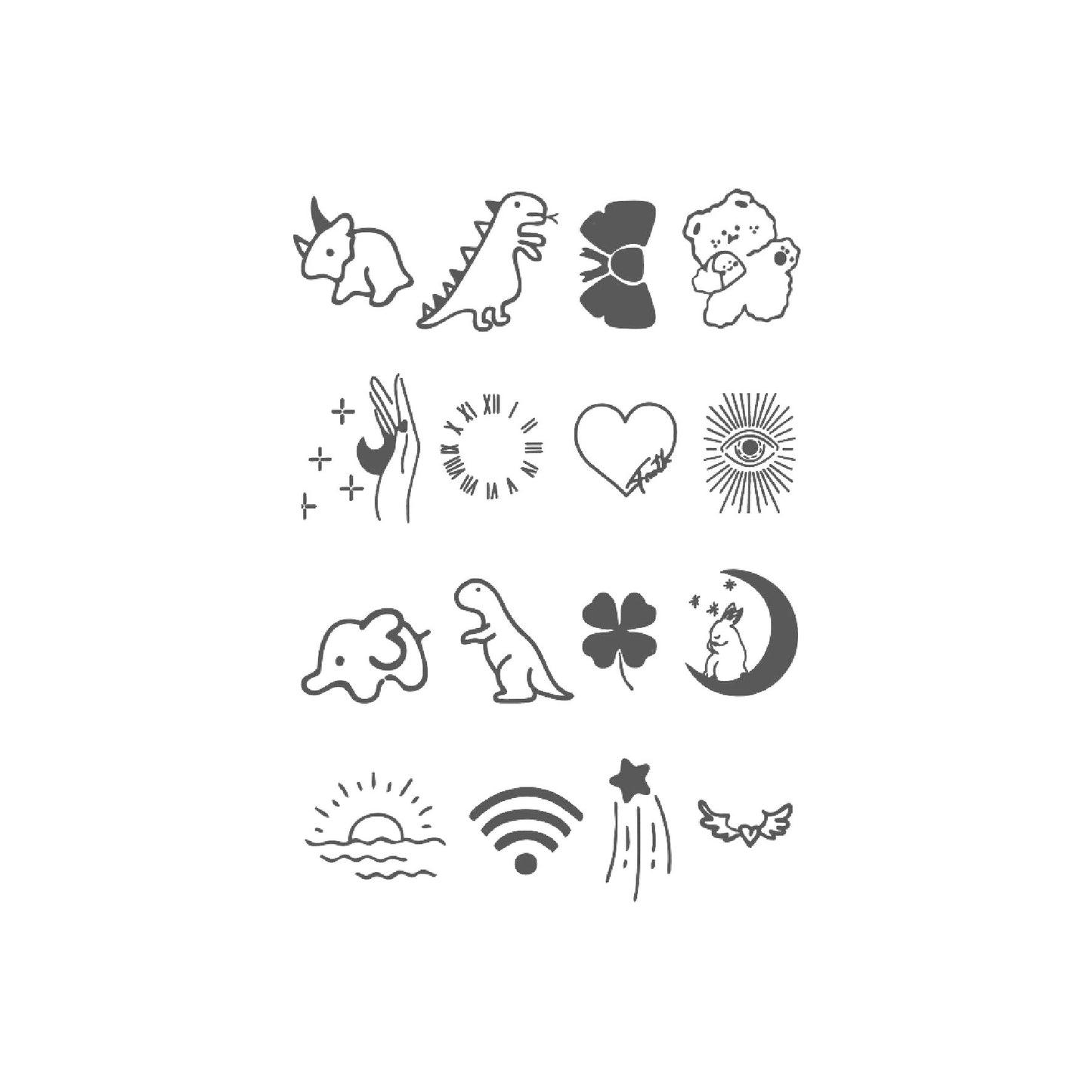 Herbal Juice Semi-permanent Waterproof Tattoo Sticker BUY 1 GET 2