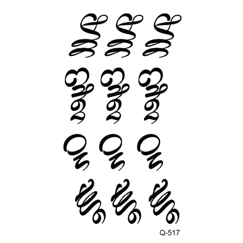 Waterproof Tattoo Sticker Set Any Combination BUY 1 GET 3