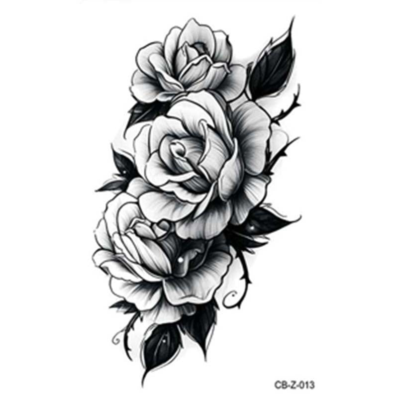 European And American Style Herbal Juice Tattoo Sticker Half Sleeve Semi-permanent BUY 1 GET 2