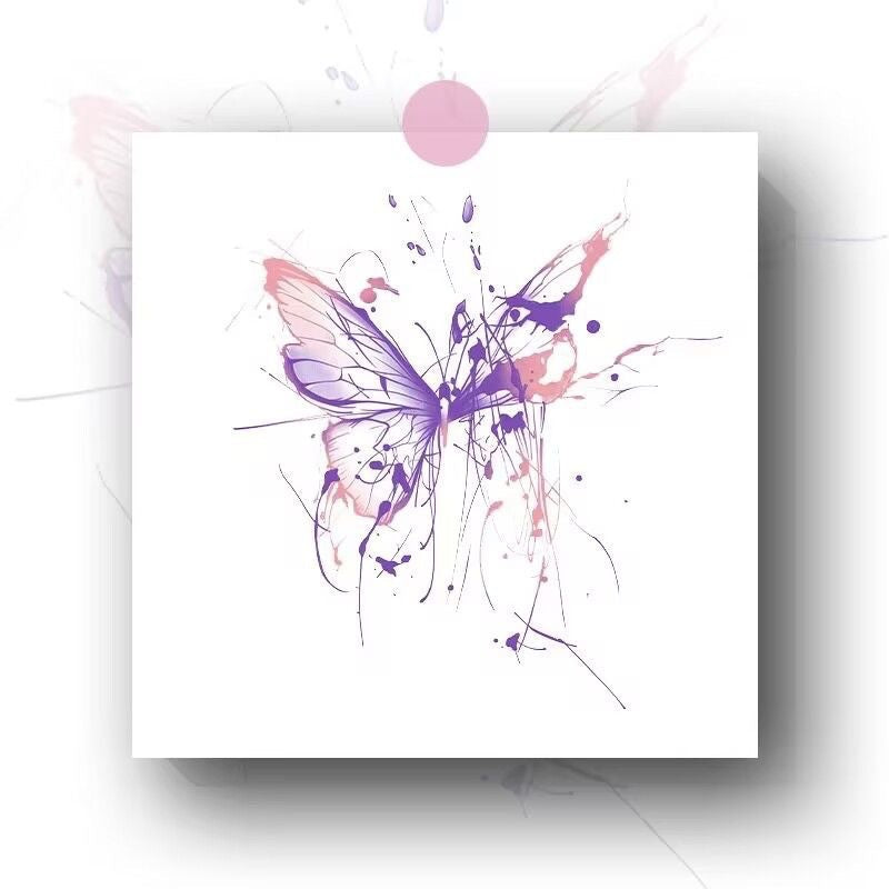 Dead Butterfly Blood Night Tattoo Sticker Hot Girl Sweet Cool Pure Desire Wind Dark Series  BUY 1 GET 3