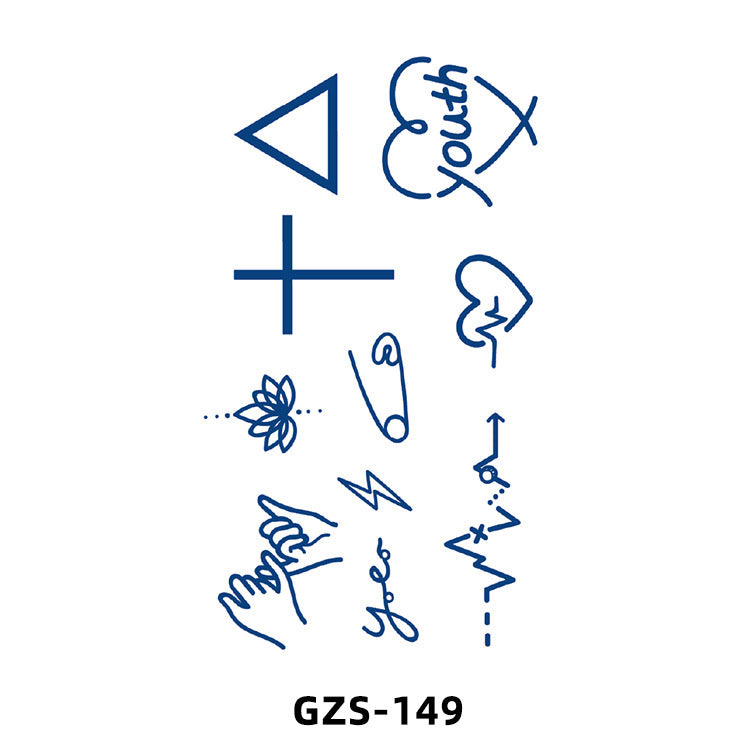 Herbal Juice Tattoo Sticker Cute Flowers Semi-permanent BUY 1 GET 2