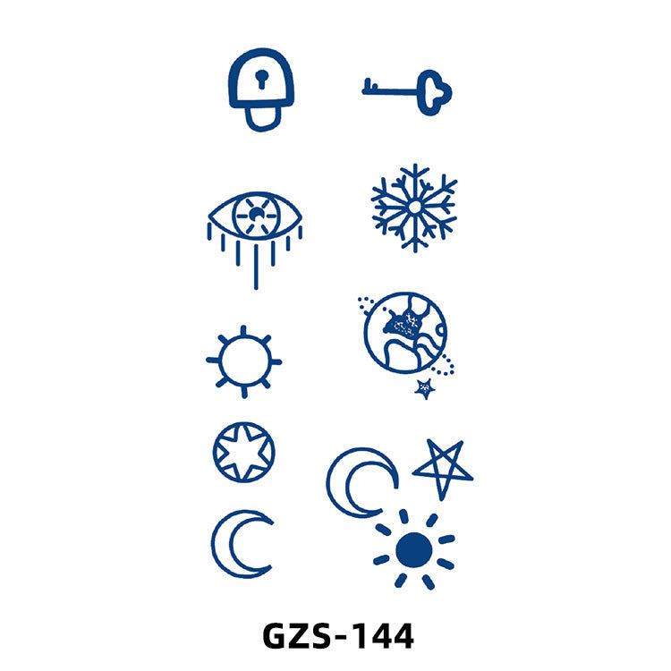 Herbal Juice Tattoo Sticker Cute Flowers Semi-permanent BUY 1 GET 2