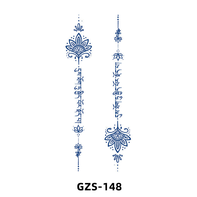 Herbal Juice Tattoo Sticker Cute Flowers Semi-permanent BUY 1 GET 2