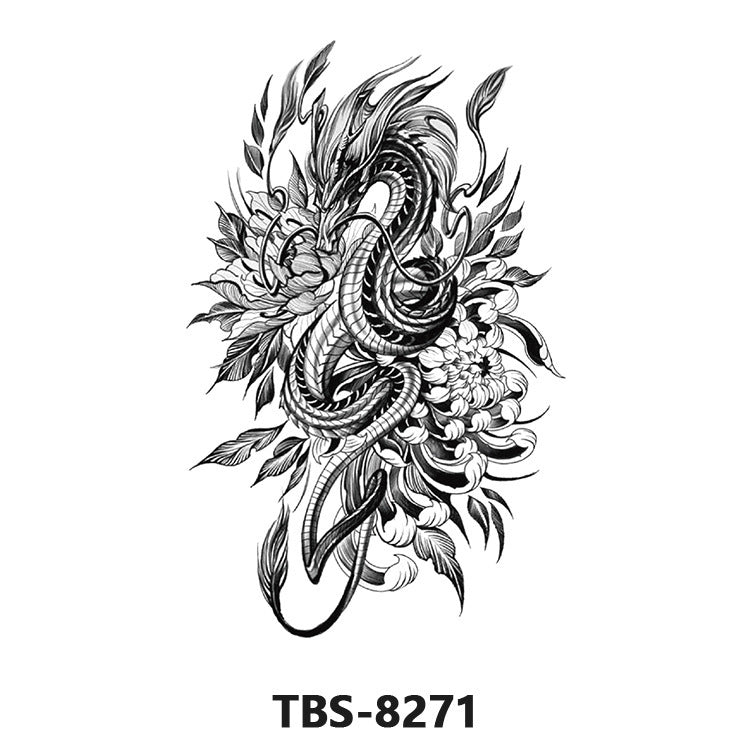 Flower Arm Color Animal Tattoo Sticker BUY 1 GET 2