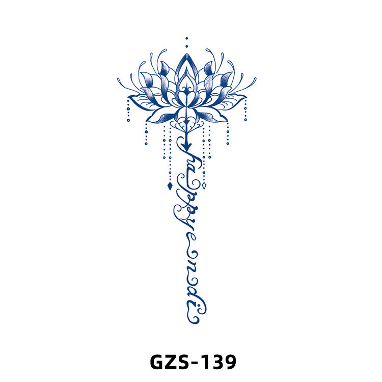 Herbal Juice Tattoo Sticker Cute Flowers Semi-permanent BUY 1 GET 2