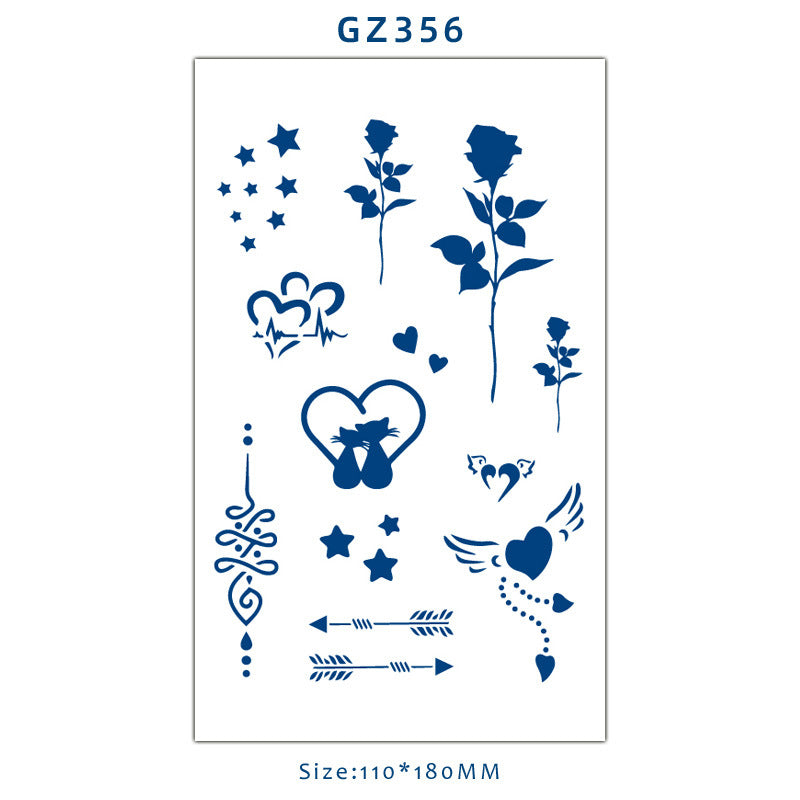 Tattoo Sticker Semi-permanent Herbal Juice Tattoo Sticker Simulation Personality BUY 1 GET 2