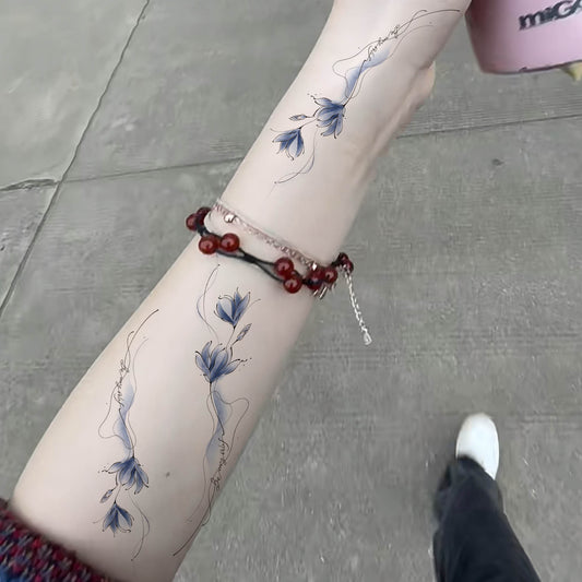 Colorful Arm Flower Tattoo Transfer Printing BUY 1 GET 3