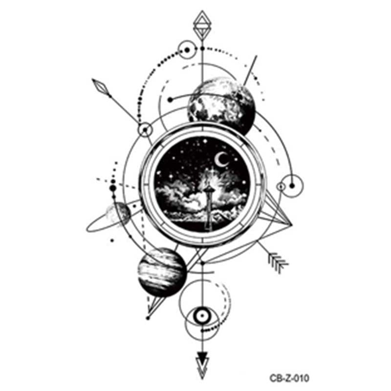 European And American Style Herbal Juice Tattoo Sticker Half Sleeve Semi-permanent BUY 1 GET 2