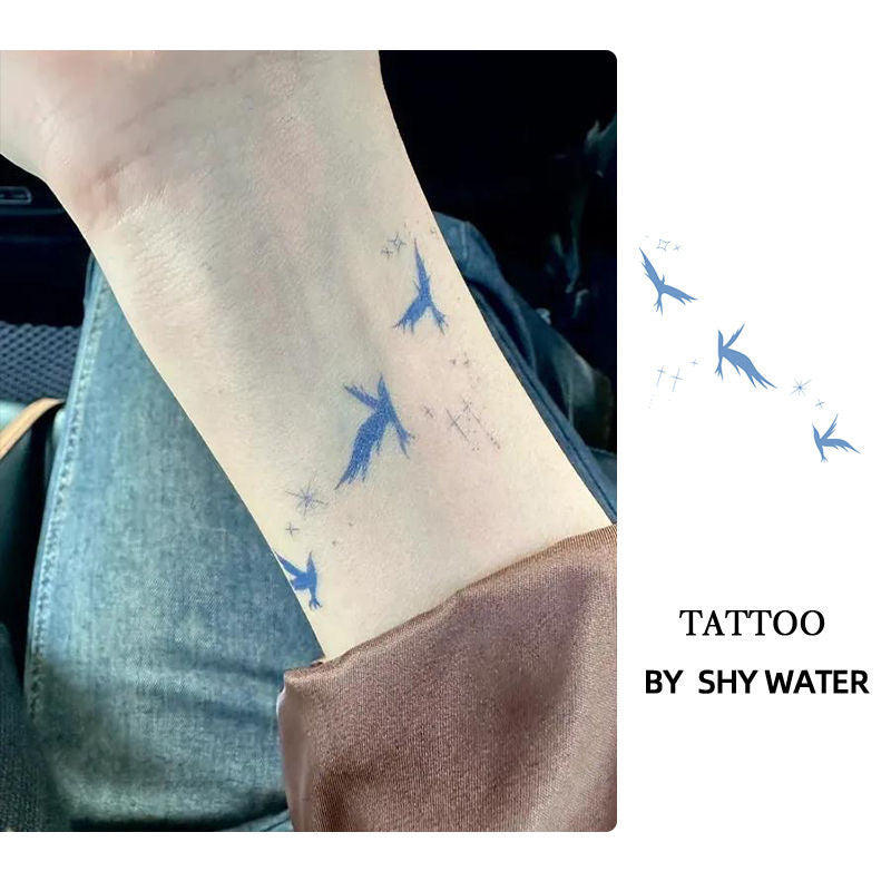 Bird Flying To Freedom Color Tattoo Sticker Waterproof And Durable  BUY 1 GET 3