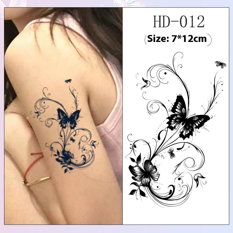 High-grade Butterfly Herbal Juice Tattoo Sticker BUY 1 GET 2