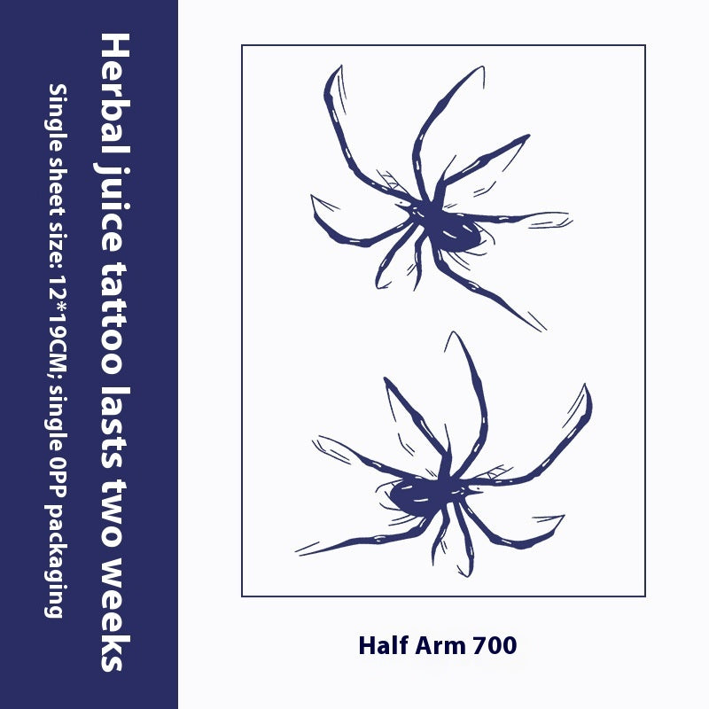 Herbal Tattoo Sticker Dark Flower Arm Juice BUY 1 GET 2