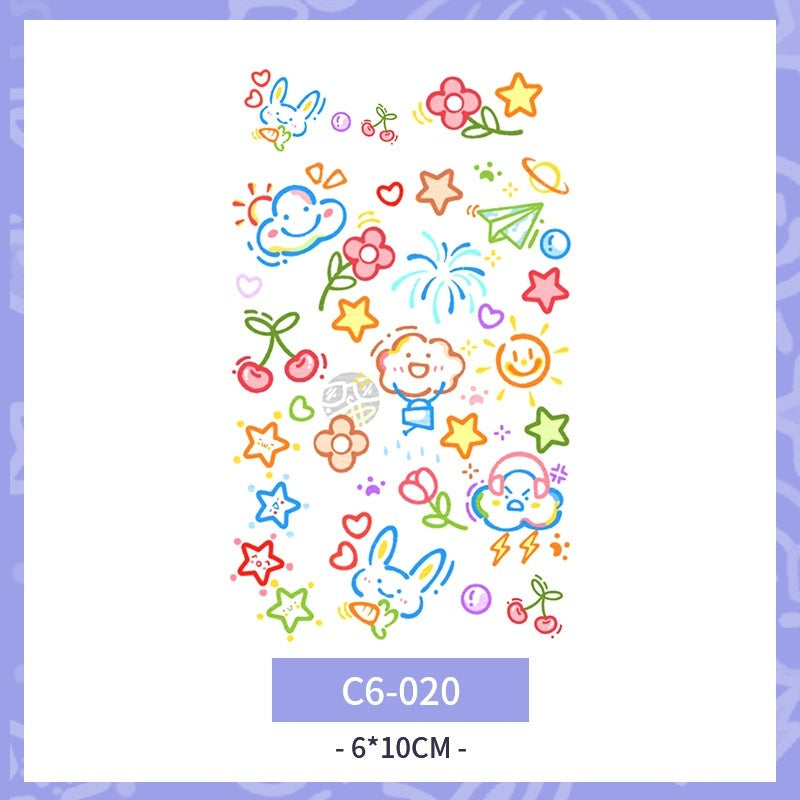 Waterproof And Durable Colorized Butterfly Tattoo Sticker  BUY 1 GET 3