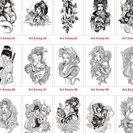 Herbal Waterproof And Durable Tattoo Text Tattoo Stickers BUY 1 GET 2