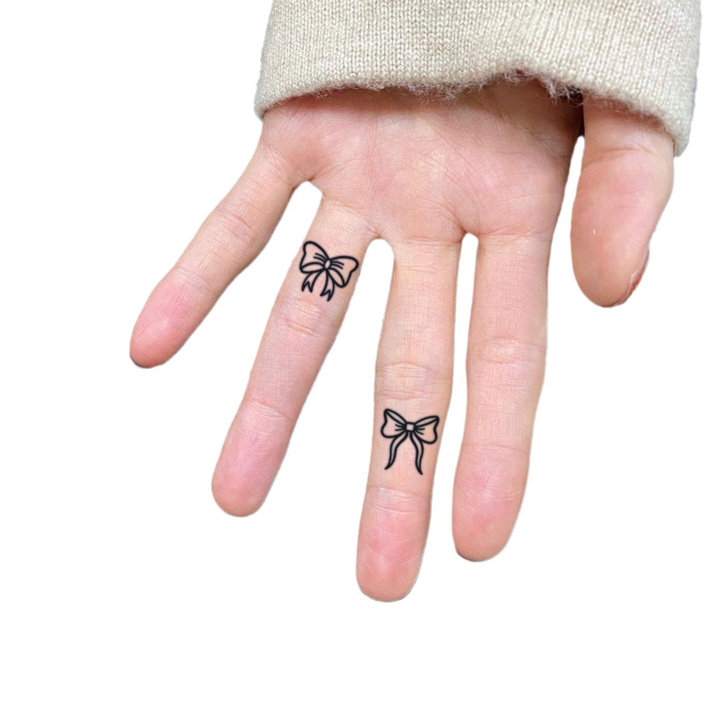 Cute Bow Herbal Juice Tattoo Sticker Semi-permanent  BUY 1 GET 2
