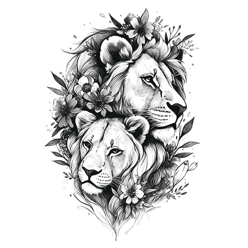 Hot Sale Flower Butterfly Large Pattern Flower Arm Tattoo Sticker BUY 1 GET 2