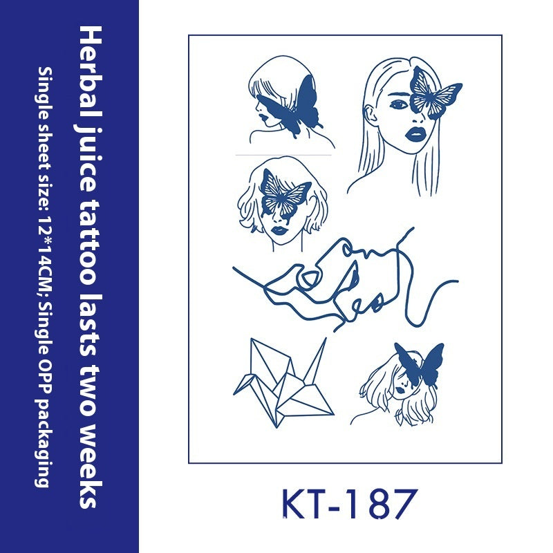 Tattoo Sticker English Letters Ins Style Men's Dark Women's Waterproof BUY 1 GET 2