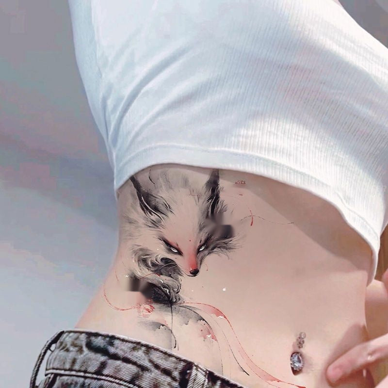 Popular Fox Color Tattoo Sticker Lasting Scar Cover Up BUY 1 GET 3