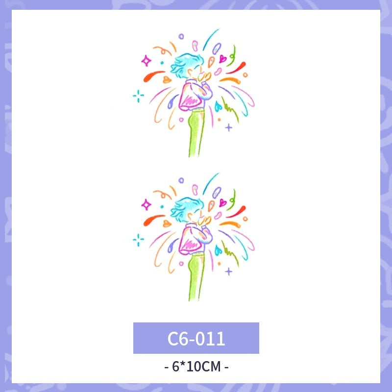 Waterproof And Durable Colorized Butterfly Tattoo Sticker  BUY 1 GET 3