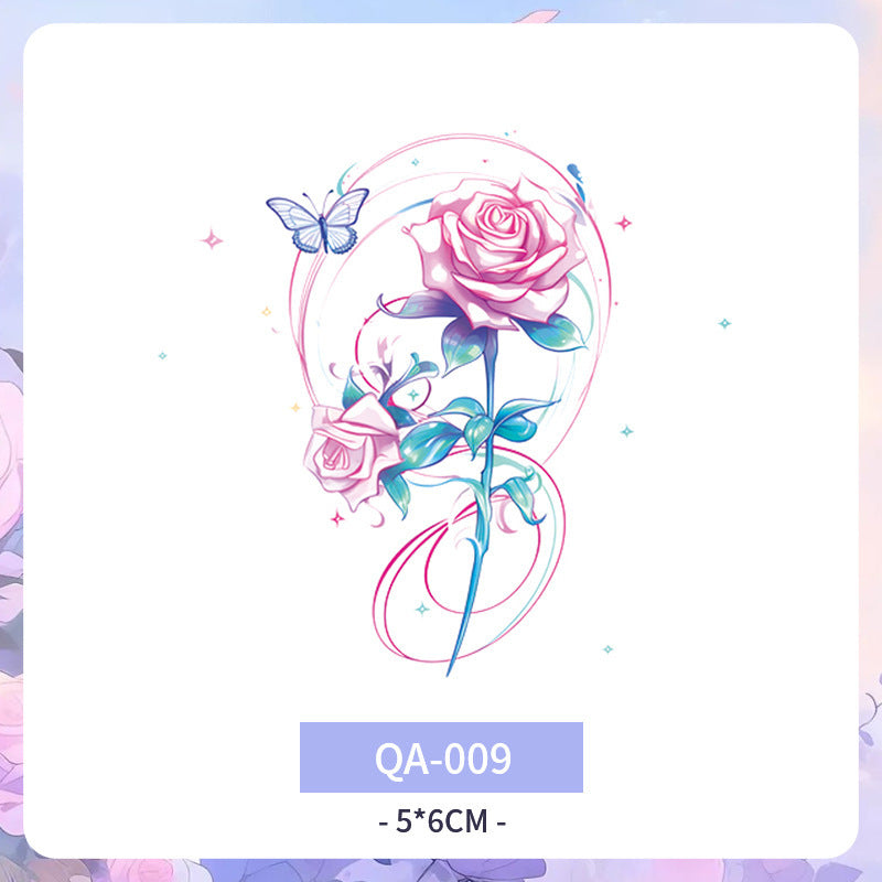 Color Tattoo Sticker Waterproof And Durable Arm Clavicle Personality  BUY 1 GET 3