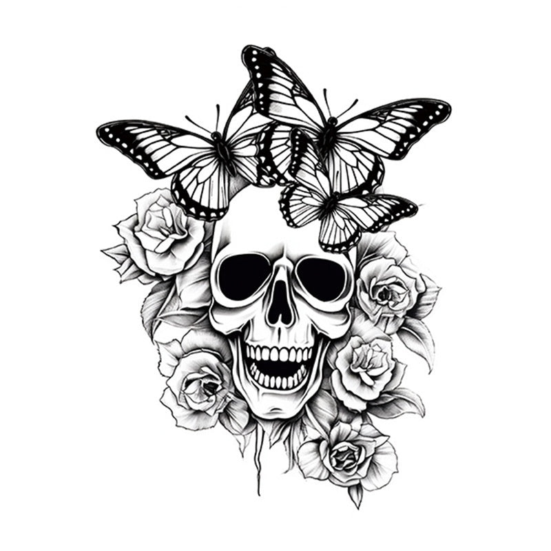 Hot Sale Flower Butterfly Large Pattern Flower Arm Tattoo Sticker BUY 1 GET 2