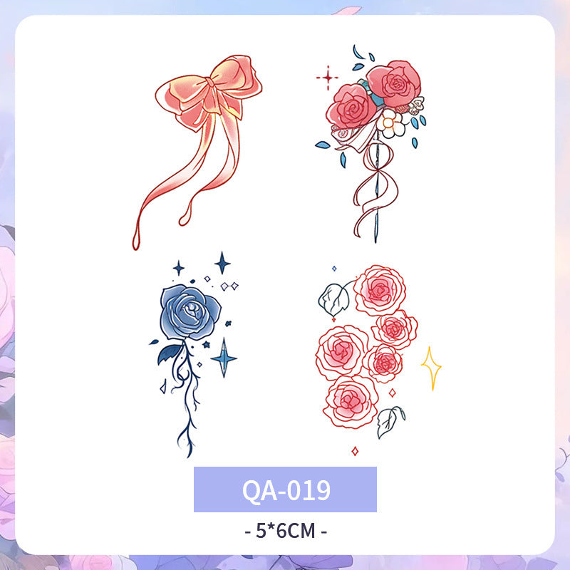 Color Tattoo Sticker Waterproof And Durable Arm Clavicle Personality  BUY 1 GET 3