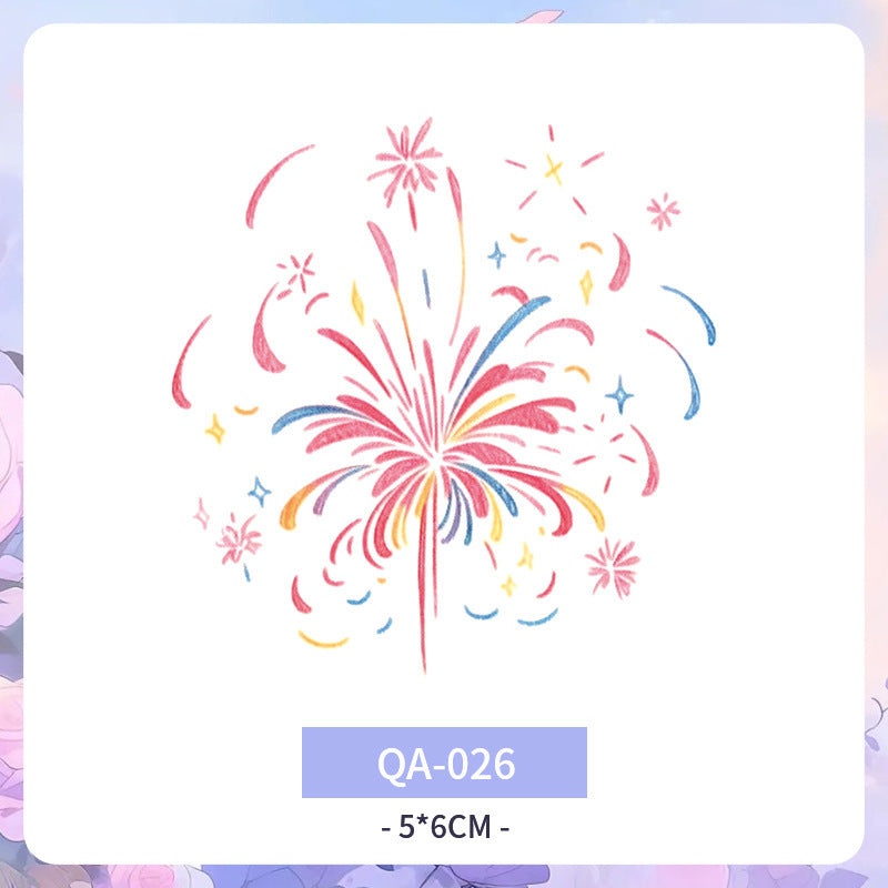 Color Tattoo Sticker Waterproof And Durable Arm Clavicle Personality  BUY 1 GET 3