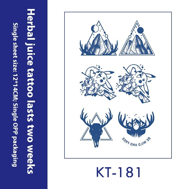 Tattoo Sticker English Letters Ins Style Men's Dark Women's Waterproof BUY 1 GET 2