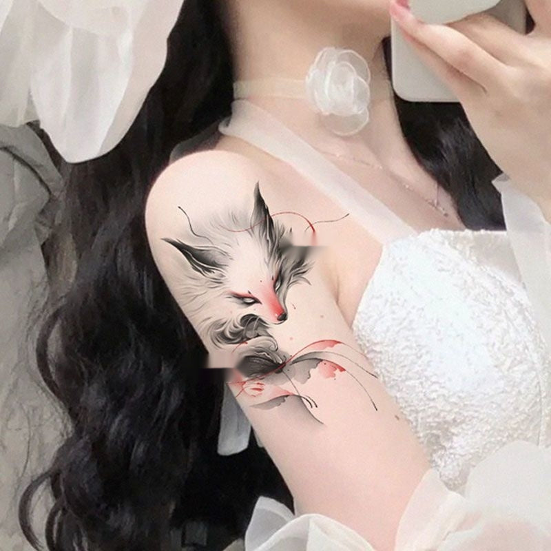 Popular Fox Color Tattoo Sticker Lasting Scar Cover Up BUY 1 GET 3