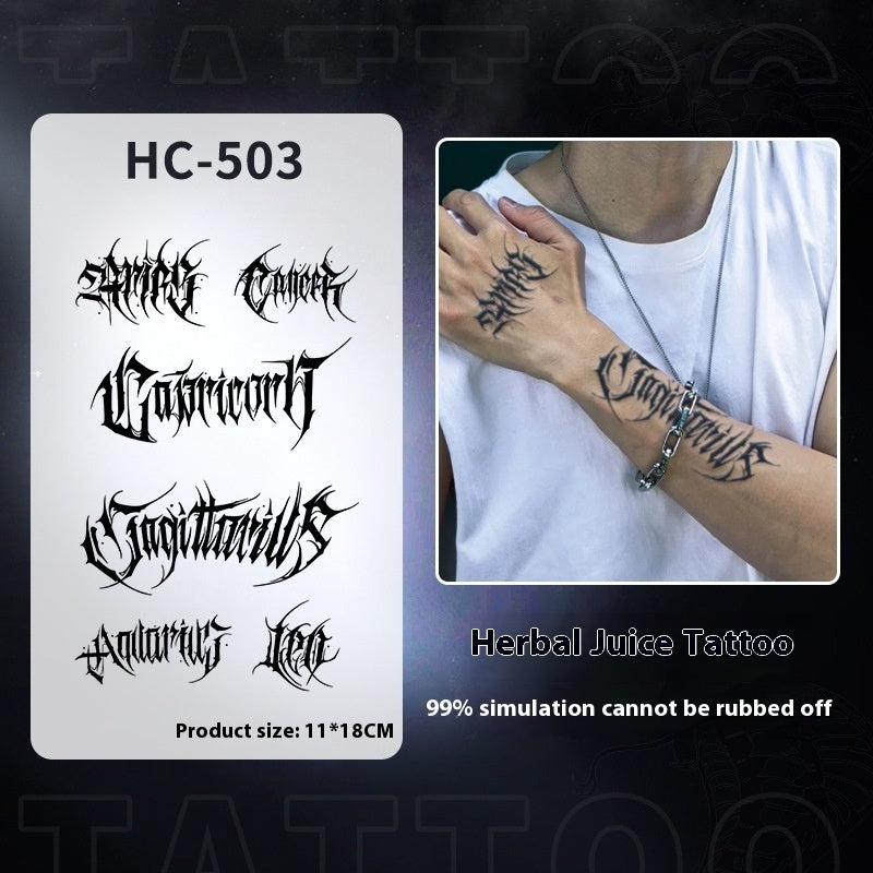 Cool Mecha Tattoo Pattern Waterproof And Durable Non-reflective BUY 1 GET 2